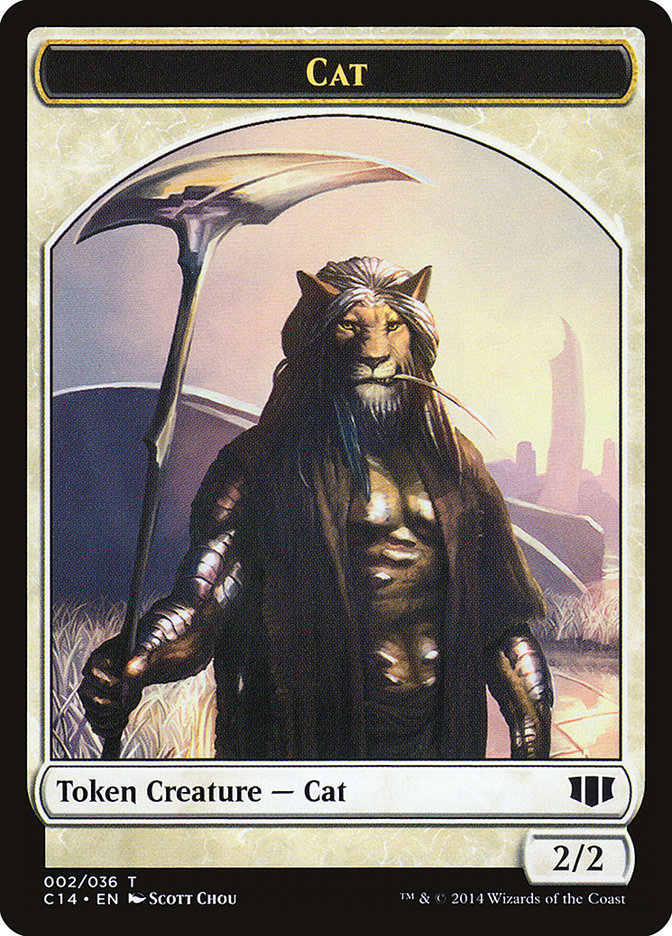 Ángel // Gato Ficha de doble cara [Fichas Commander 2014] 