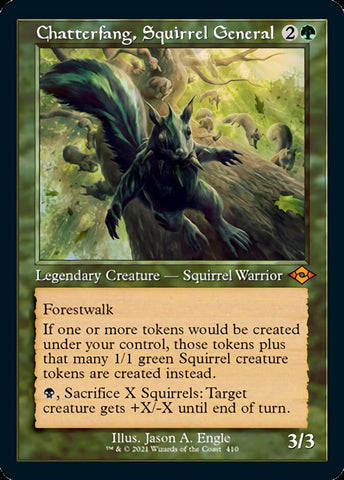 Chatterfang, Ardilla General (Grabado en lámina retro) [Horizontes modernos 2] 