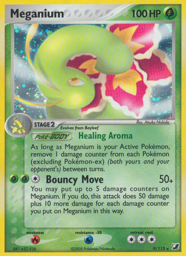 Meganium (9/115) (Exclusivo de la baraja temática) [EX: Fuerzas invisibles] 