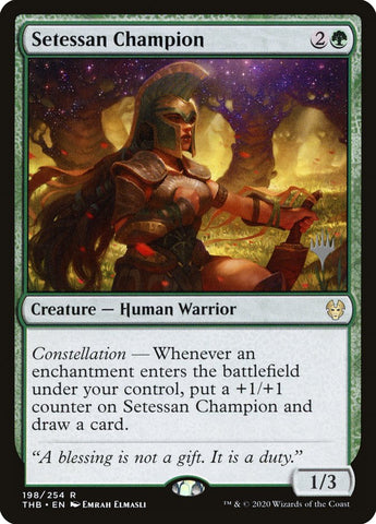 Campeón Setessan (Paquete promocional) [Theros Beyond Death Promos] 