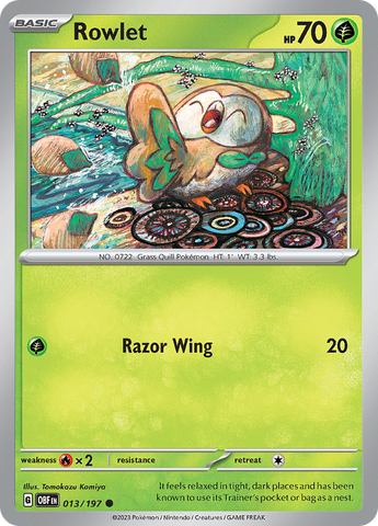 Rowlet (013/197) [Escarlata y Violeta: Llamas de obsidiana] 