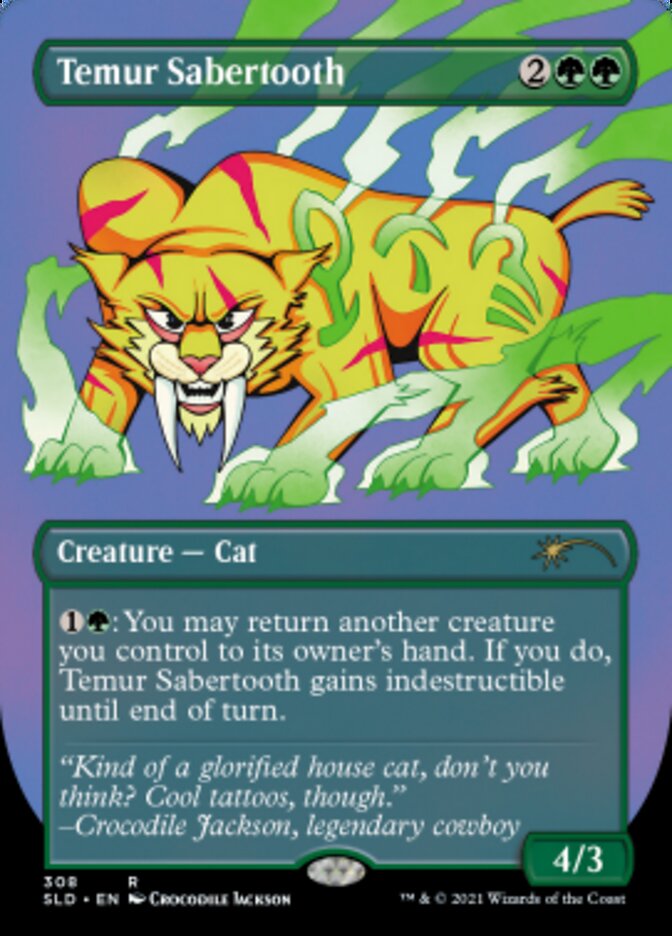 Temur Sabertooth (Sin fronteras) [Serie Secret Lair Drop] 