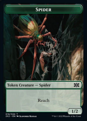Araña // Soldado Ficha de doble cara [Fichas Double Masters 2022] 