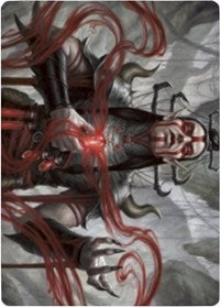 Tarjeta artística del Sacerdote de sangre de Malakir [Serie de arte Zendikar Rising] 