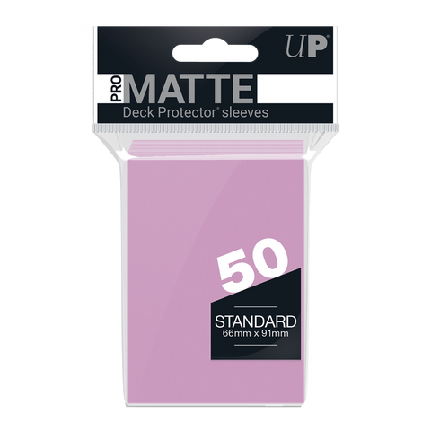 Ultra PRO: Fundas estándar de 50 ct - PRO-Matte (Rosa) 