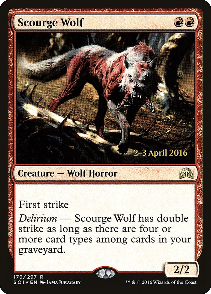 Scourge Wolf [Promociones de presentación de Sombras sobre Innistrad] 
