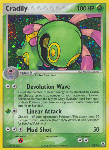 Cradily (3/92) [EX: Creador de leyendas] 