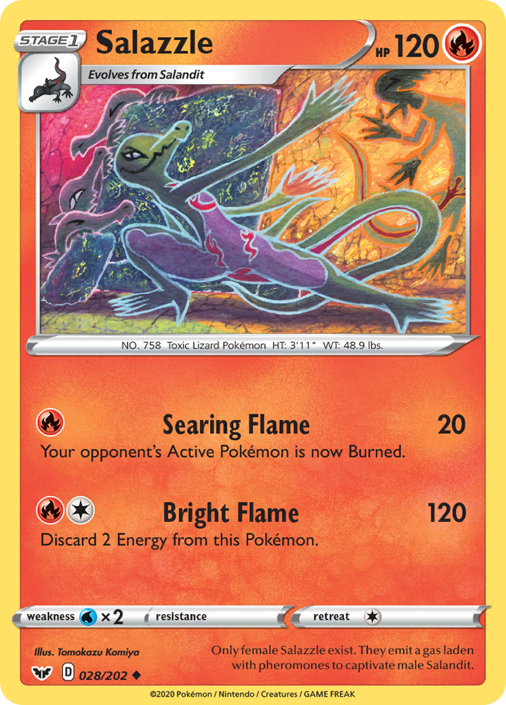 Salazzle (028/202) [Espada y escudo: conjunto básico] 