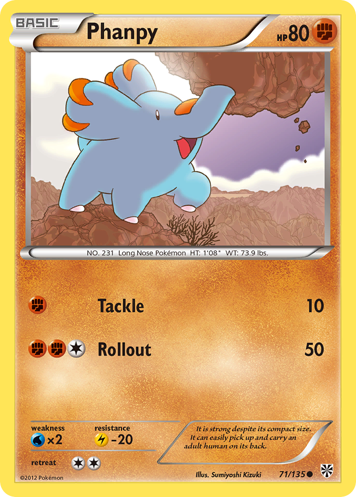 Phanpy (71/135) [Blanco y negro: Tormenta de plasma] 