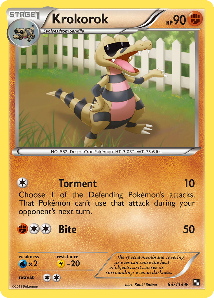 Krokorok (64/114) [Blanco y negro: Conjunto básico] 