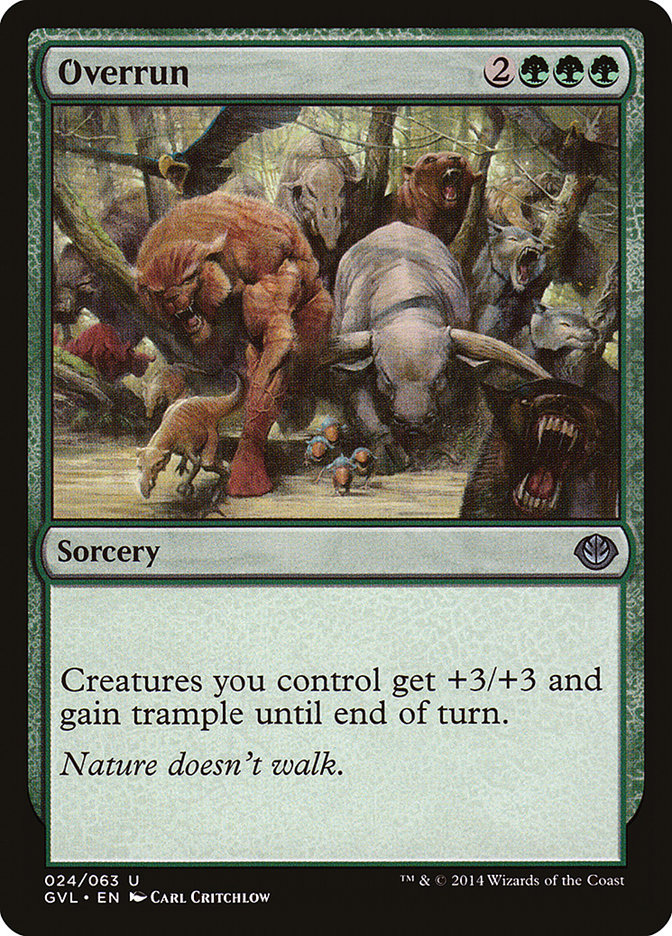 Overrun (Garruk vs. Liliana) [Antología de Duel Decks] 