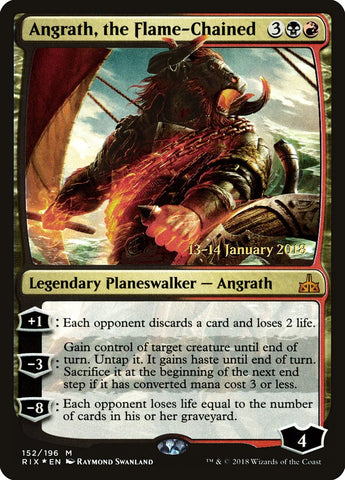 Angrath, el Encadenado por las Llamas [Rivales de Ixalan Promociones de Presentación] 