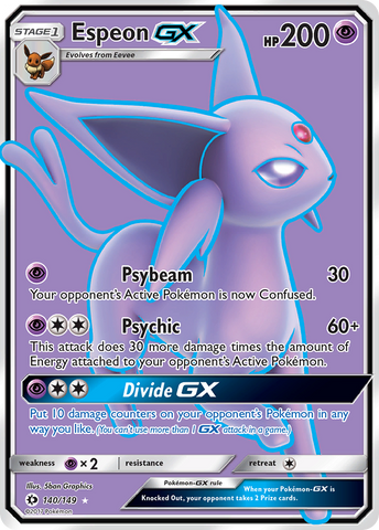 Espeon GX (140/149) [Sol y Luna: Conjunto básico] 