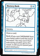 Memory Bank (edición 2021) [Tarjetas de prueba de juego Mystery Booster] 