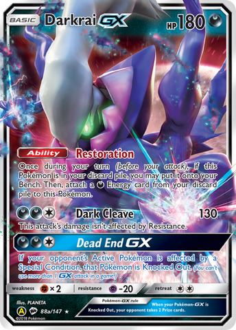 Darkrai GX (88a/147) [Promociones de arte alternativas] 