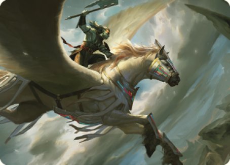 Tarjeta artística Cleaving Skyrider [Serie de arte Dominaria United] 