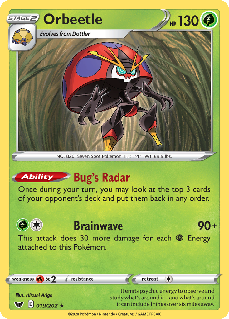 Orbeetle (019/202) [Espada y escudo: conjunto básico] 
