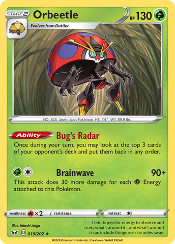 Orbeetle (019/202) [Espada y escudo: conjunto básico] 