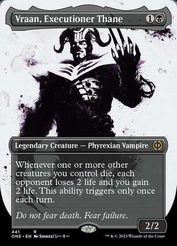 Vraan, Verdugo Thane (Borderless Icor Step-and-Compleat Foil) [Phyrexia: All Will Be One] 