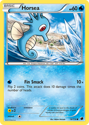 Horsea (18/116) [Blanco y negro: Plasma Freeze] 