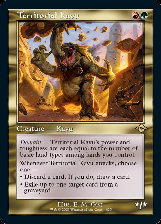 Territorial Kavu (grabado en lámina retro) [Horizontes modernos 2] 