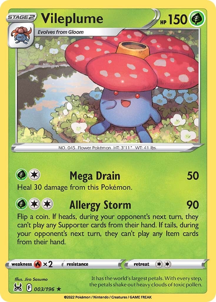 Vileplume (003/196) [Espada y escudo: Origen perdido] 
