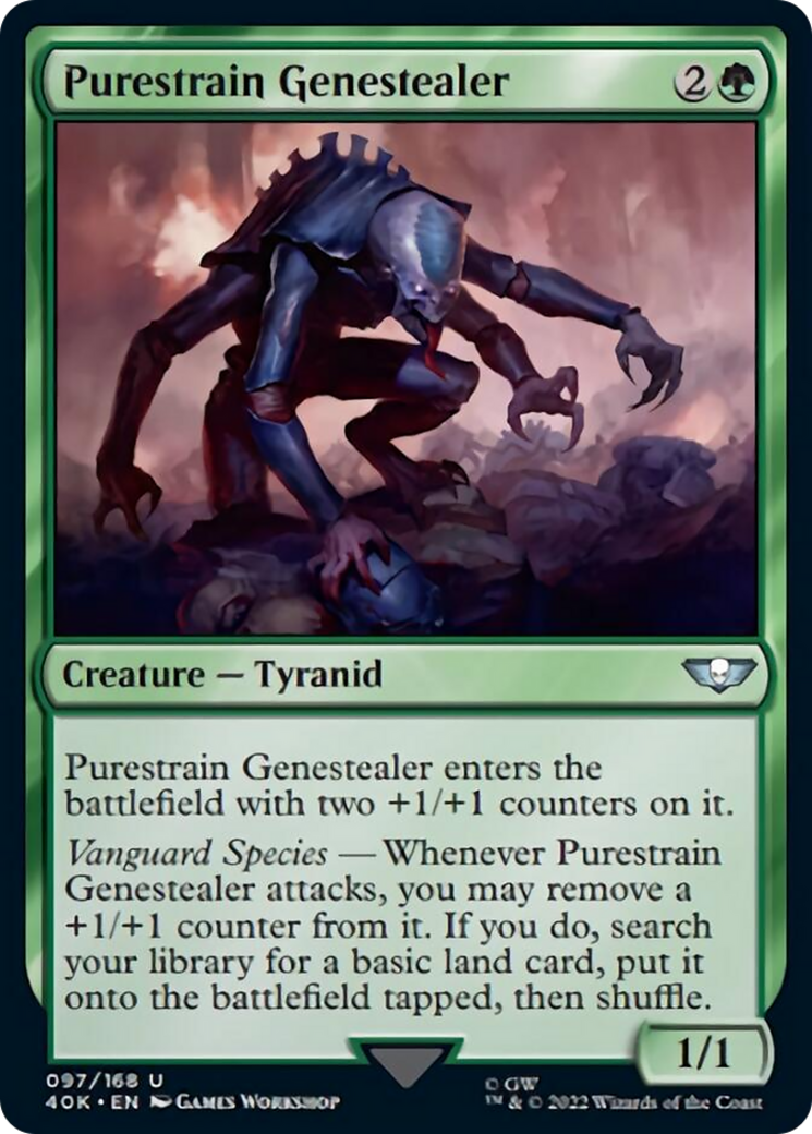 Purestrain Genestealer (lámina de sobretensión) [Warhammer 40,000] 