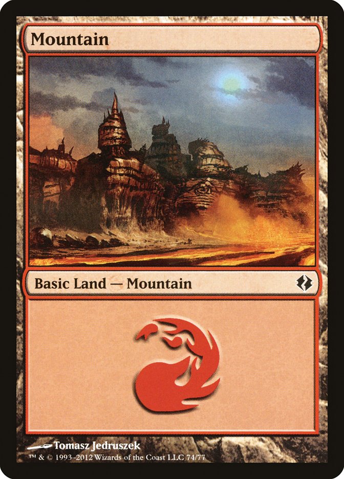 Montaña (74) [Mazos de duelo: Venser vs. Koth] 