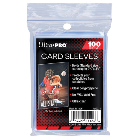 Ultra PRO: Soft Card Sleeves - 2-1/2" X 3-1/2" (Penny Sleeves)