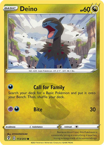 Deino (113/203) [Espada y escudo: cielos en evolución] 