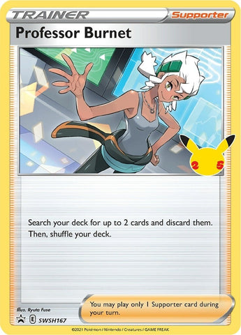 Profesor Burnet (SWSH167) (Sello del 25 aniversario) [Espada y escudo: Black Star Promos] 