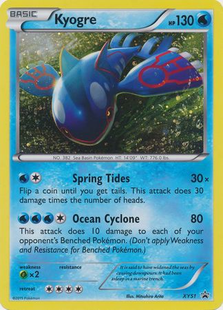 Kyogre (XY51) (Tarjeta Jumbo) [XY: Promociones Black Star] 