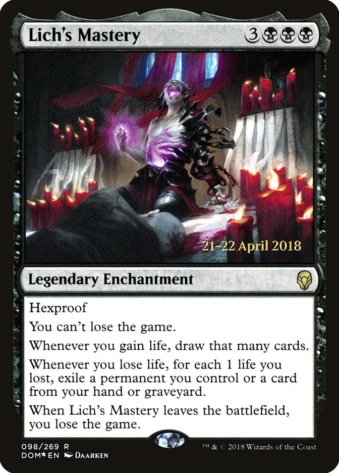 Maestría del Lich [Promociones de presentación de Dominaria] 