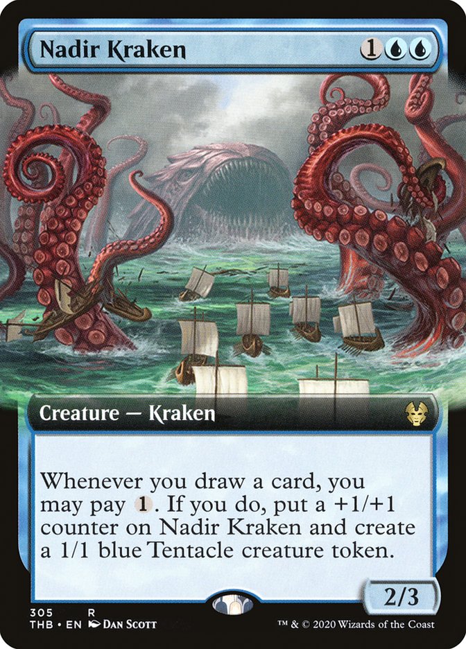 Nadir Kraken (Arte extendido) [Theros más allá de la muerte] 