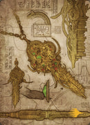 Tarjeta de arte Llave de la ciudad (Símbolo de Planeswalker estampado en oro) [Serie de arte de guerra de los hermanos] 
