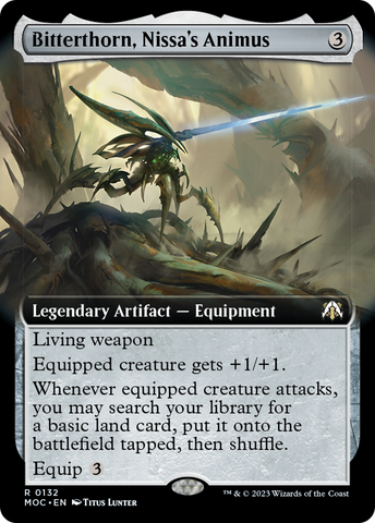 Bitterthorn, el animus de Nissa (arte extendido) [Marcha del comandante de la máquina] 