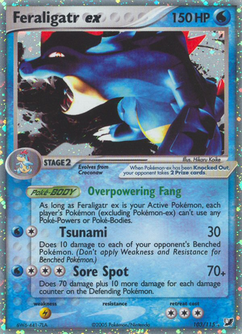 Feraligatr ex (103/115) [EX: Fuerzas invisibles] 