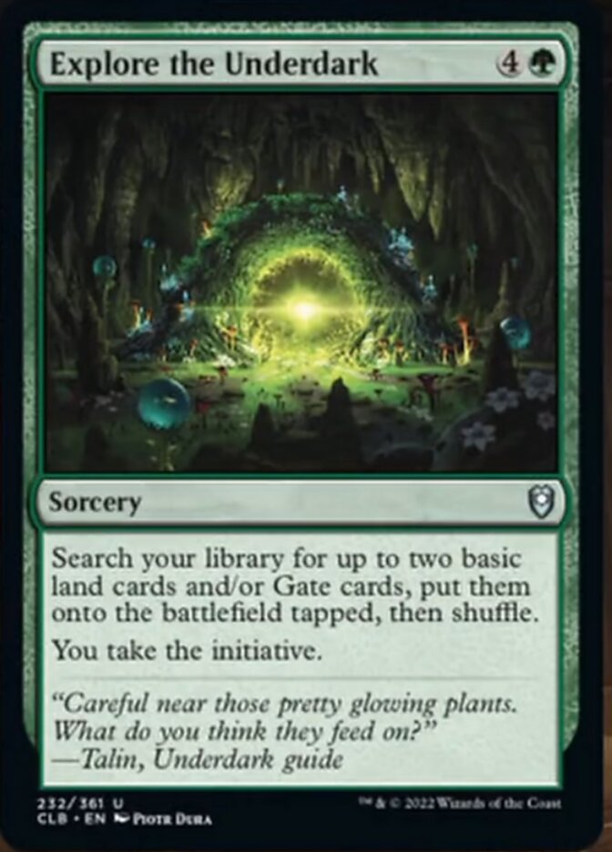 Explora la Infraoscuridad [Commander Legends: Battle for Baldur's Gate] 