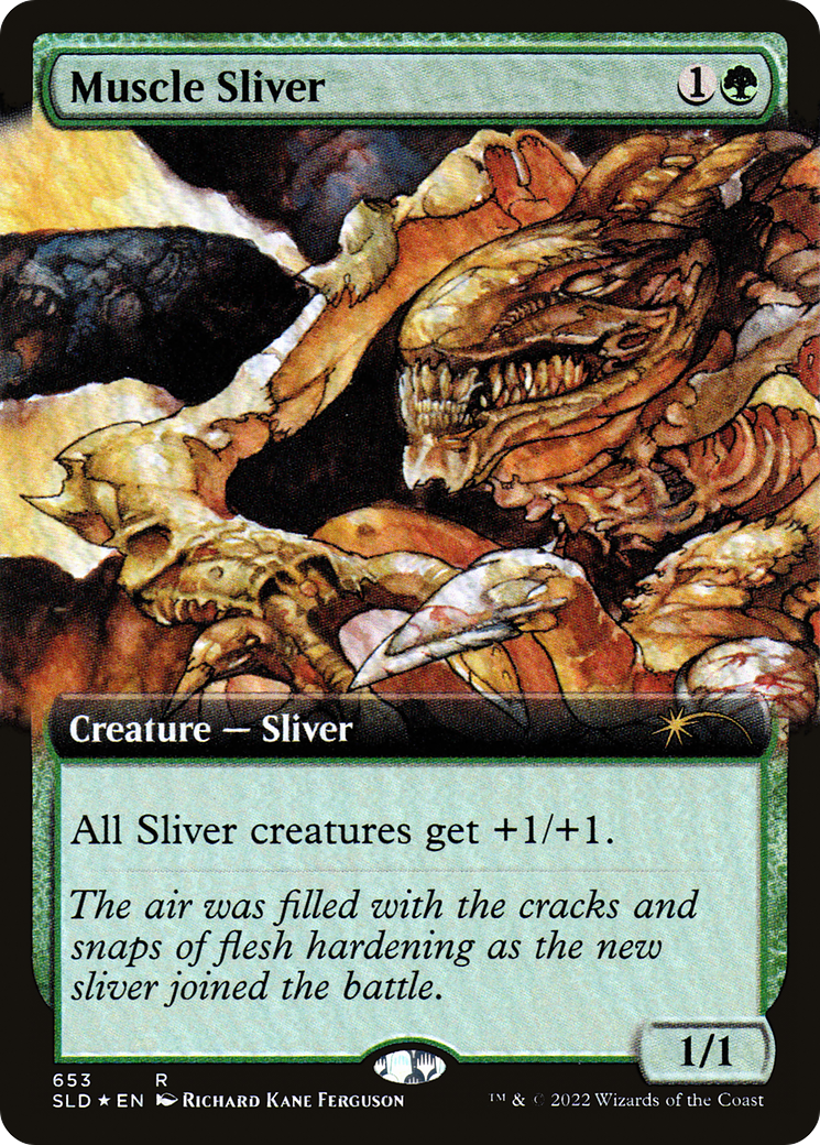 Muscle Sliver (arte extendido) [Promociones de lanzamiento de Secret Lair] 