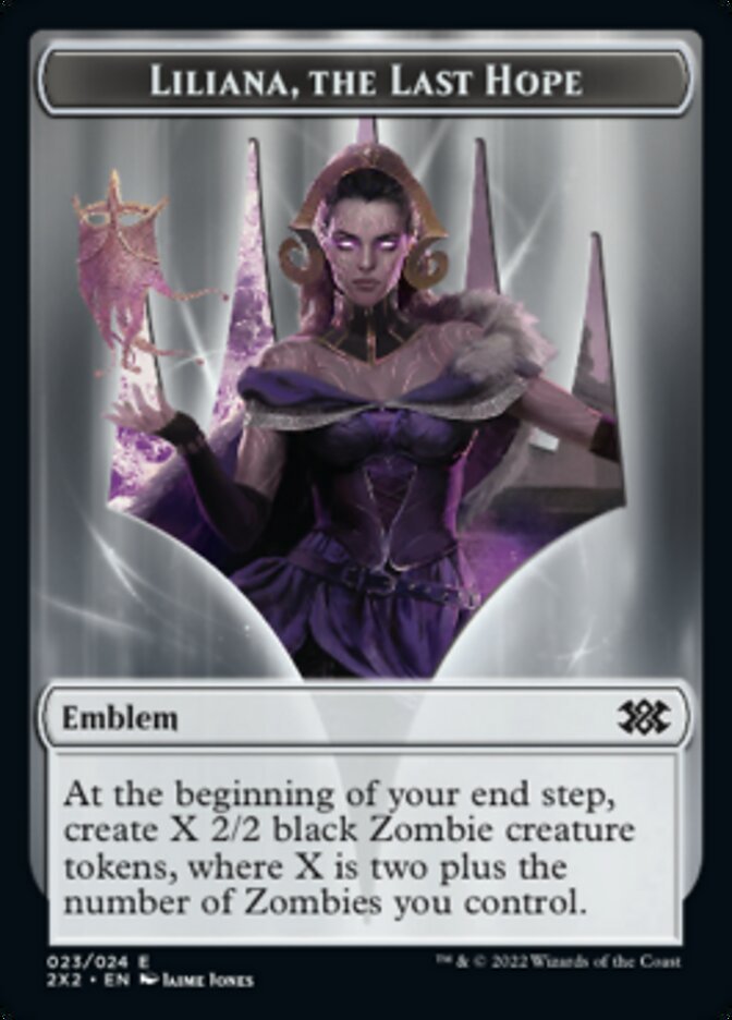 Liliana, el emblema de la última esperanza // Espíritu (002) Ficha de doble cara [Fichas Double Masters 2022] 