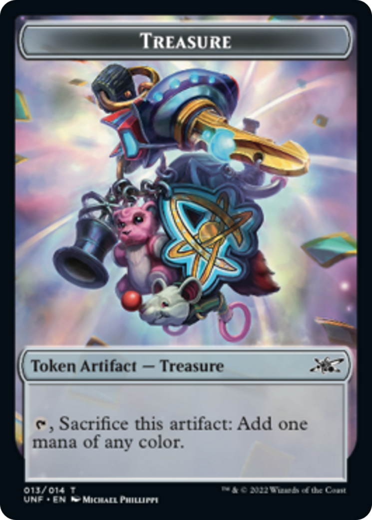 Gato // Tesoro (13) Ficha de doble cara [Tokens Unfinity] 