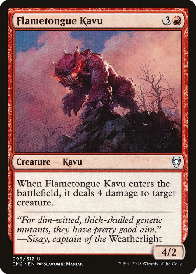 Flametongue Kavu [Commander Anthology Volumen II] 