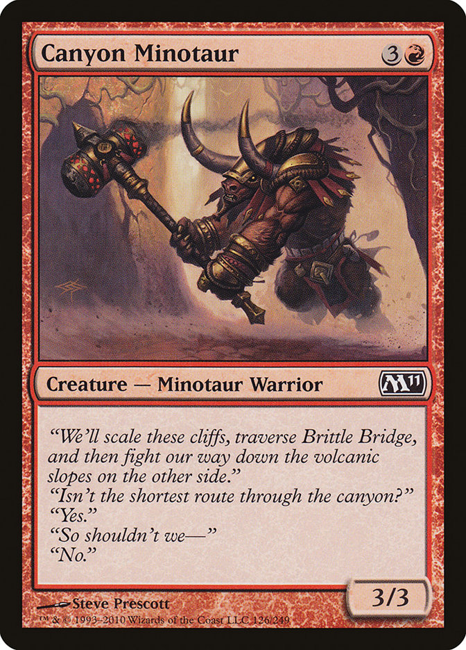 Minotauro del Cañón [Magic 2011] 