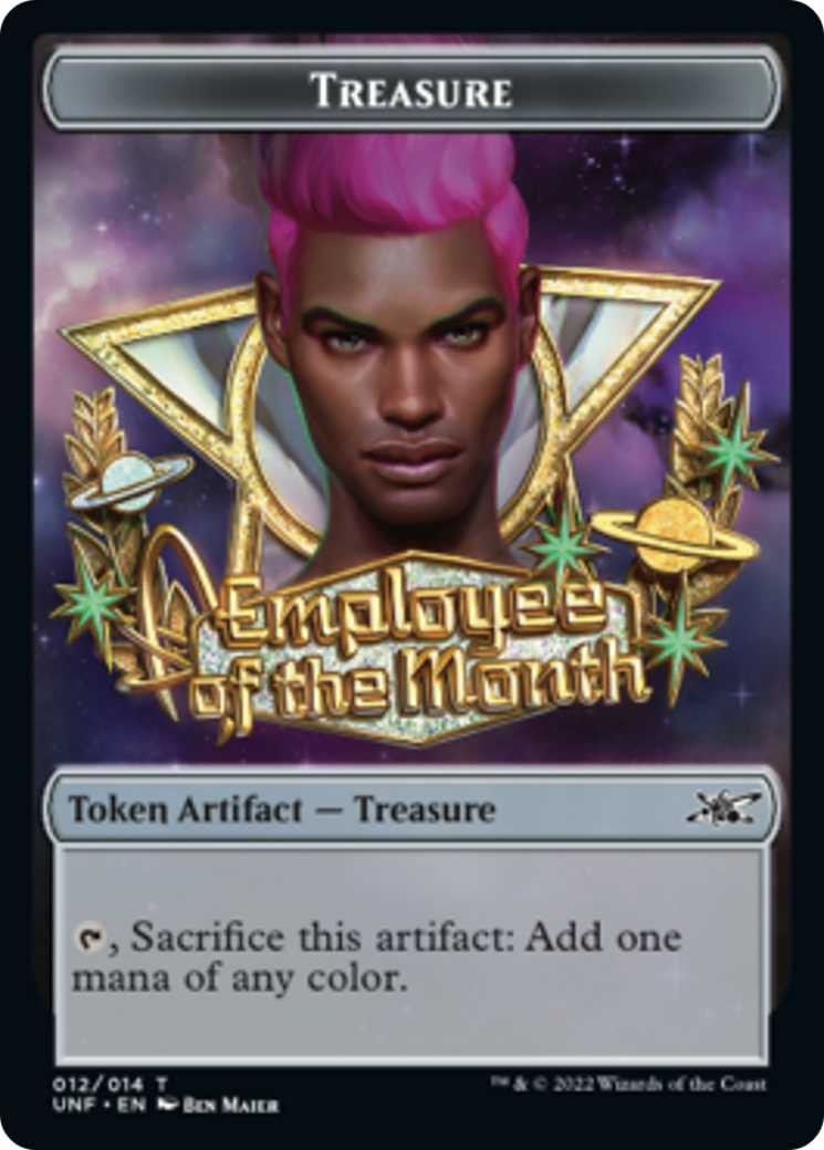 Gato // Tesoro (12) Ficha de doble cara [Tokens Unfinity] 