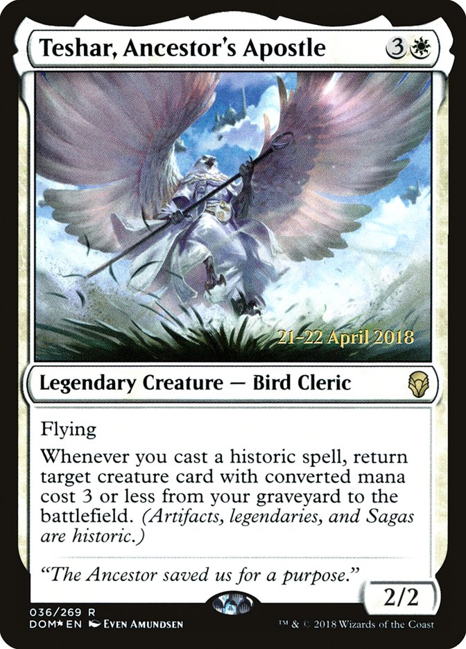 Teshar, apóstol de los antepasados ​​[Promociones de presentación de Dominaria] 