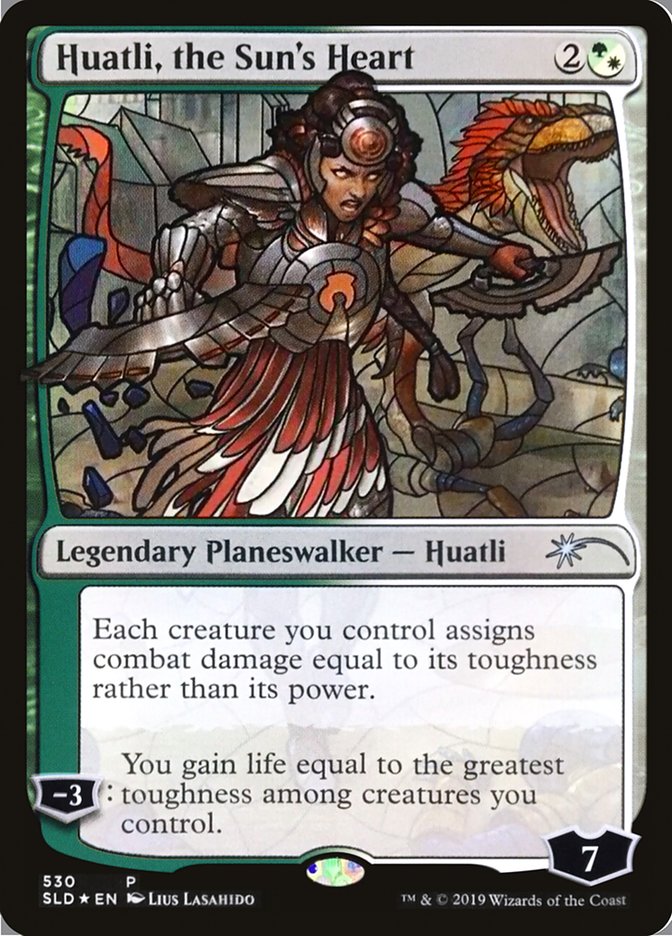 Huatli, el corazón del sol (vidrieras) [Promociones de entrega de Secret Lair] 