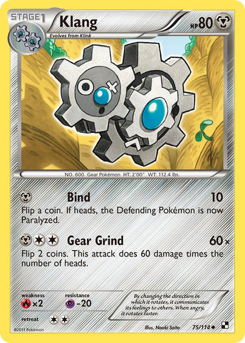 Klang (75/114) (Cracked Ice Holo) (Exclusivo en blíster) [Blanco y negro: Conjunto básico] 