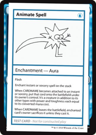 Animar hechizo (edición 2021) [Tarjetas de prueba de juego Mystery Booster] 