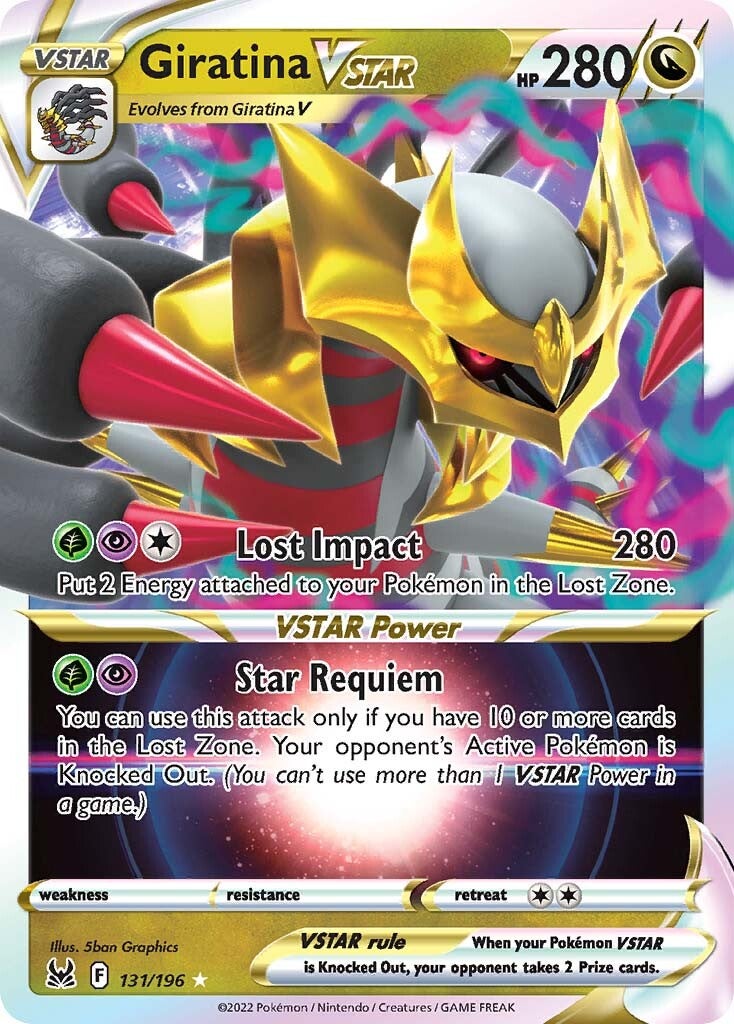 Giratina VSTAR (131/196) [Espada y escudo: Origen perdido] 