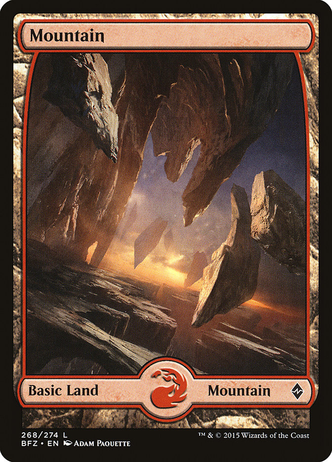 Montaña (268) (Arte completo) [Batalla por Zendikar] 